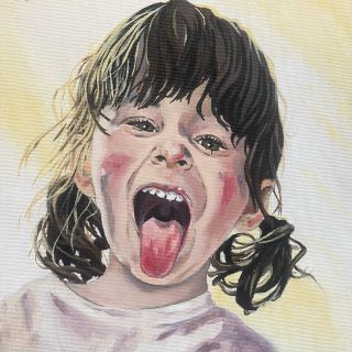 Bečík Rebečík! 🖤 Portrét olejem mé krásné neteře. Pokud by jste si přáli portrét svého příbuzného, příbuzné či...